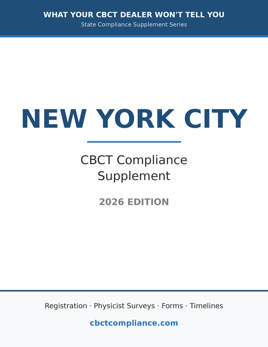 New York City CBCT Compliance Guide (2026 Edition)