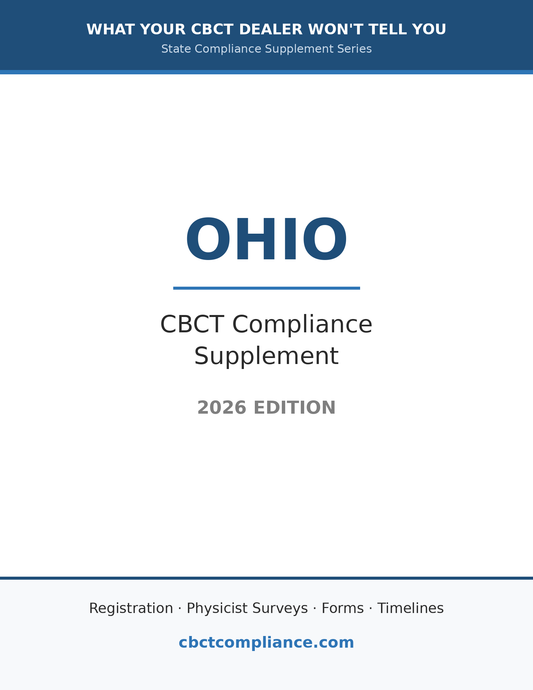 Ohio CBCT Compliance Guide (2026 Edition)