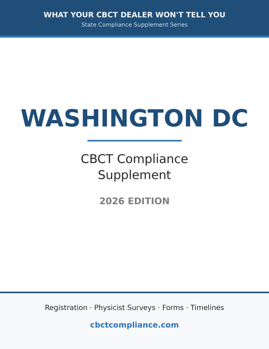 Washington DC CBCT Compliance Guide (2026 Edition)